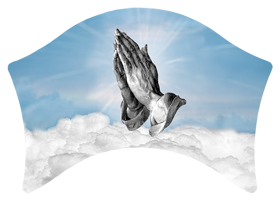 Praying Hands Clouds Blue